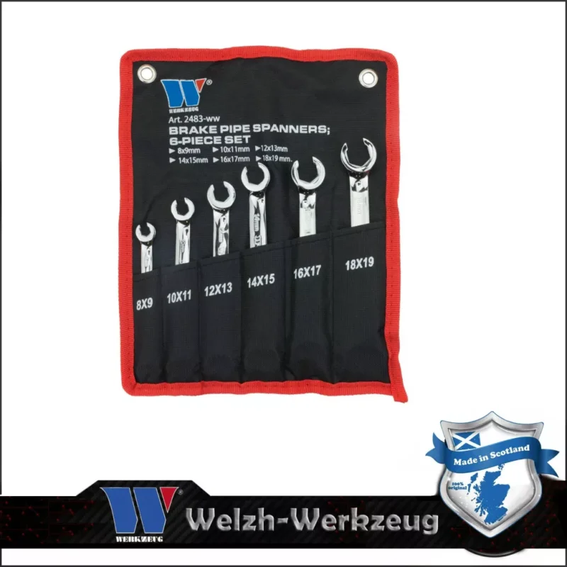 2483-WW | Fékcsőkulcs készlet 6 db-os 8-19 mm Welzh Különleges ajánlat