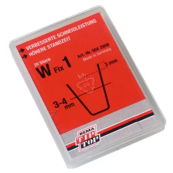5642858 | Gumi profilvágóhoz vágókés - szögletes profil - W Fix1. 3-4 mm - 20 db Akciós ár