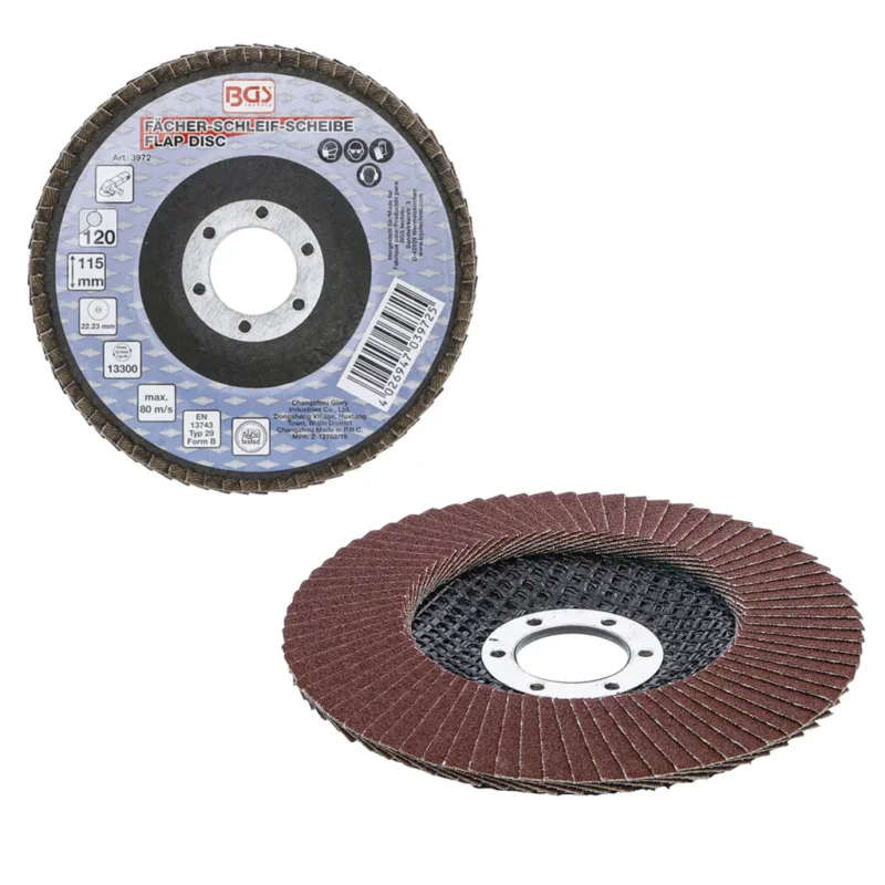 9-3972 | Lamellás csiszoló 115 mm P120 - BGS Gyors kiszállítás
