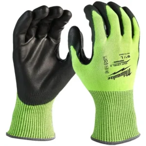 Akciós ár Milwaukee Hi Vis vágásbiztos védőkesztyű 4/D 10/XL - 1 pár