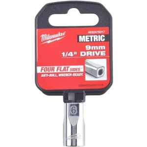 Akciós ár Milwaukee 1/4" Dugókulcs Rövid - 9 mm - 1 db
