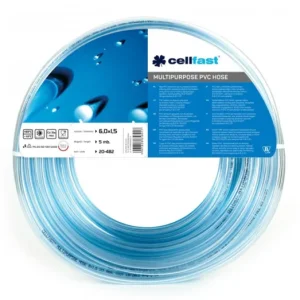 Vedd meg most CELLFAST Technikai tömlő PVC, többcélú 6,0 x 1,5 mm 5 m