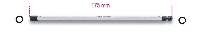 1281PE 6 Cserélhető csavarhúzószár gömbölyű fejjel - Beta - 012810346 Ajánlat