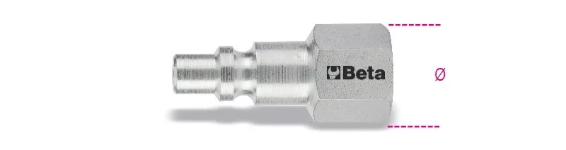 1916 GF Gyorscsatlakozó, európai modell belső GAS menet, hengeres BSPT 3/8" - Beta - 019160060 Biztonságos fizetés