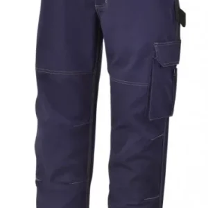 7840BL T/C twill munkanadrág 245g, kék. Derékban oldalt elasztikus. L - Beta - 078400103 Prémium