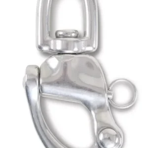 Utolsó esély 8273 12 Karabiner horog gyorscsatlakozóval és szemes forgószem Nemesacél AISI 316 - Beta - 082730012