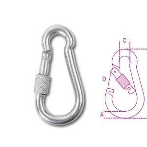 8274G 10X100 Karabiner horog anyával AISI 316 - Beta - 082740310 Kiárusítás