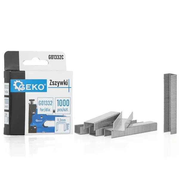 Geko tűzőkapocs 11,3x8mm 1000db G01332C Gyors szállítás