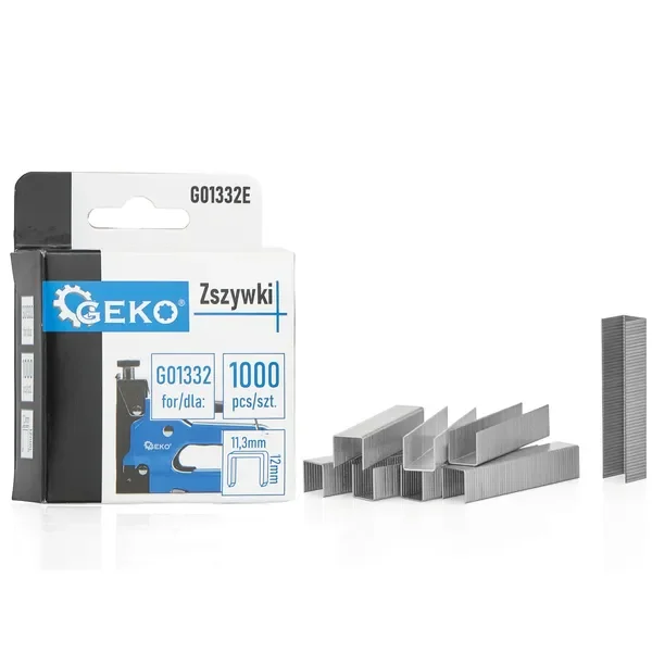 Geko tűzőkapocs 11,3x12mm 1000db G01332E Korlátozott ajánlat