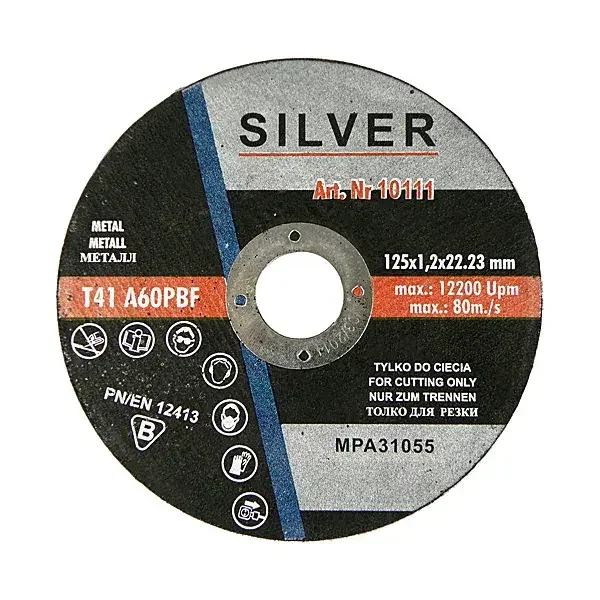 Utolsó esély Elmax Silver fémvágó csiszolótárcsa 125×1,2 mm – tiszta vágás S10111