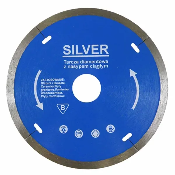 Ne maradj le Elmax Silver folyamatos élű gyémánt vágótárcsa 180×1,6×25,4 mm S10241
