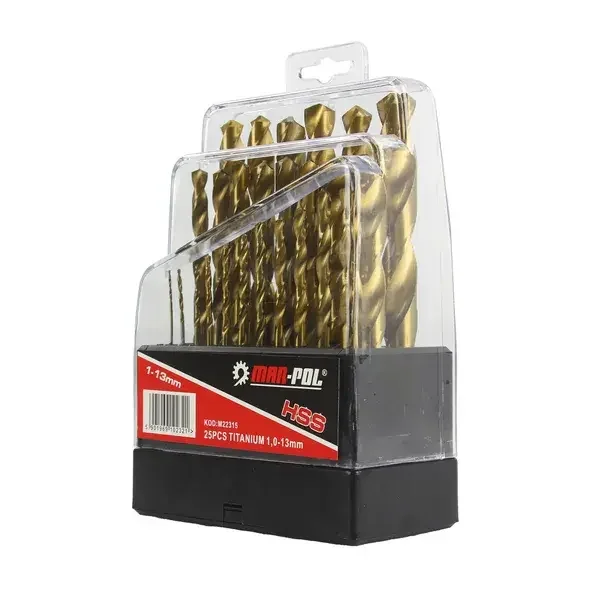 Ajánlat MAR-POL fémfúró készlet HSS TiN 1.5-13 mm 29 db M22315