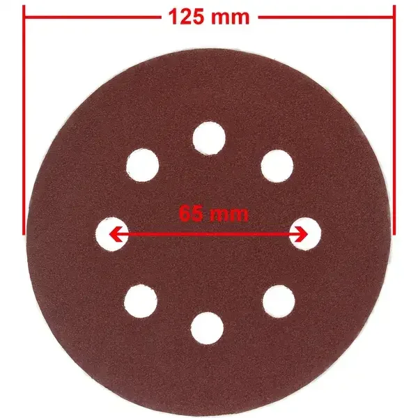 MAR-POL csiszolókorong tépőzáras 125 mm P120 M08032 Azonnali szállítás
