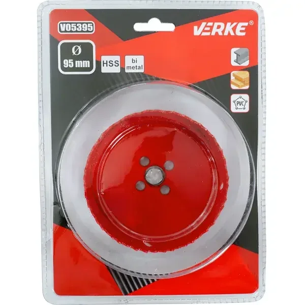 Vásárlói kedvenc VERKE bimetál körkivágó lyukfúró 95 mm V05395